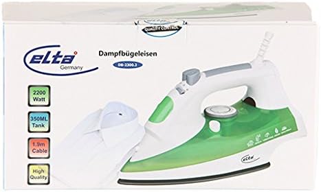 Elta Dampfbügeleisen DB-2300.2 (2000 Watt, Keramik-Sohle, Selbstreinigung, Spray-Funktion, 1,9m Kabe