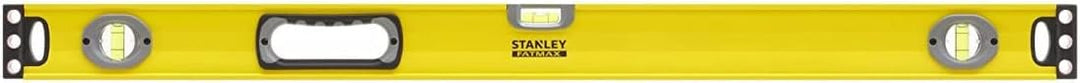 Stanley FatMax Wasserwaage II, Hohlprofil (90 cm Länge, horizontale Libelle, vertikale Libellen, Alu