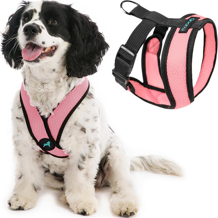 Comfort X Head in Harness – Rosa, Klein – No Pull Kleines Hundegeschirr Patentierter Würgefreier X-R
