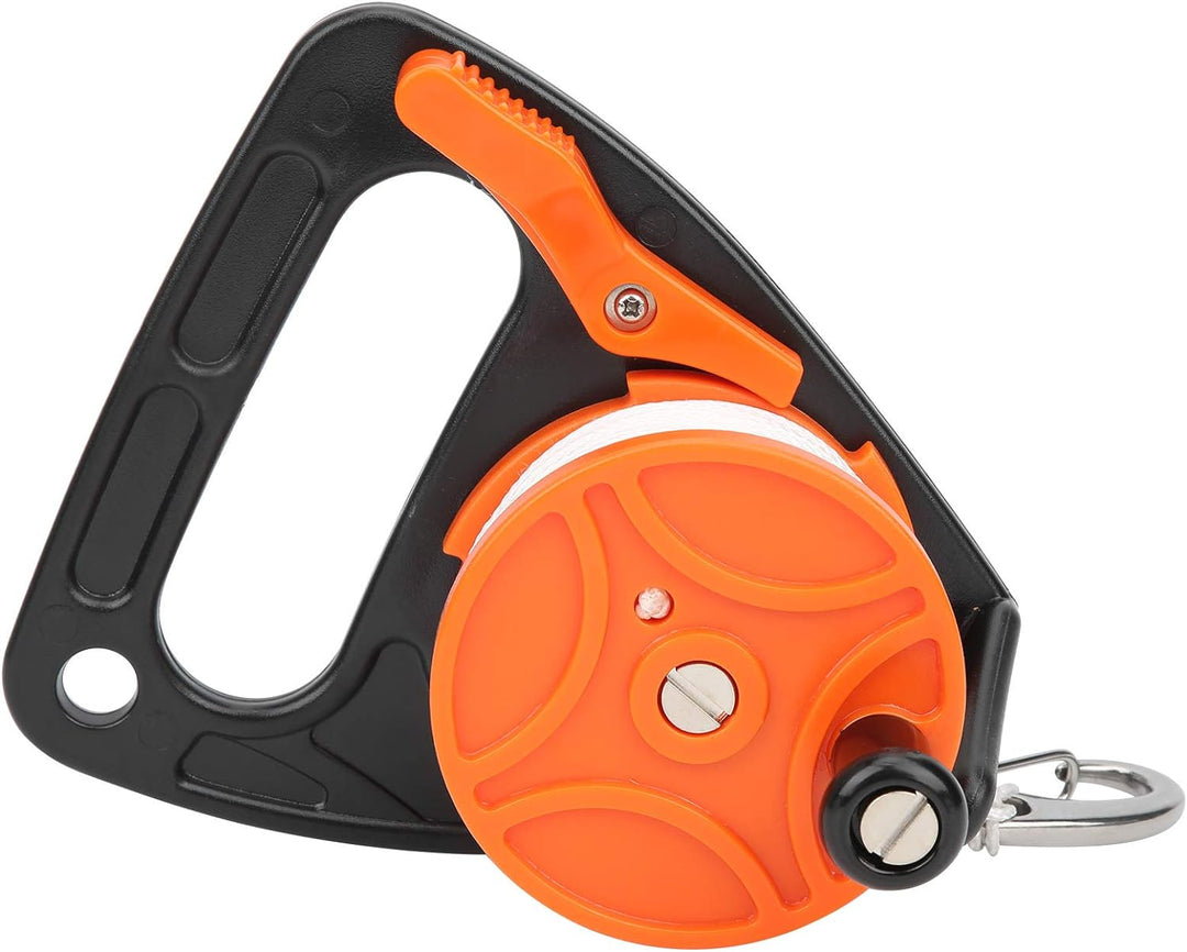 Nikou Tauchschnurrolle 150ft Tauchrolle mit Griff Mehrzweck-Tauchrolle(Orange)