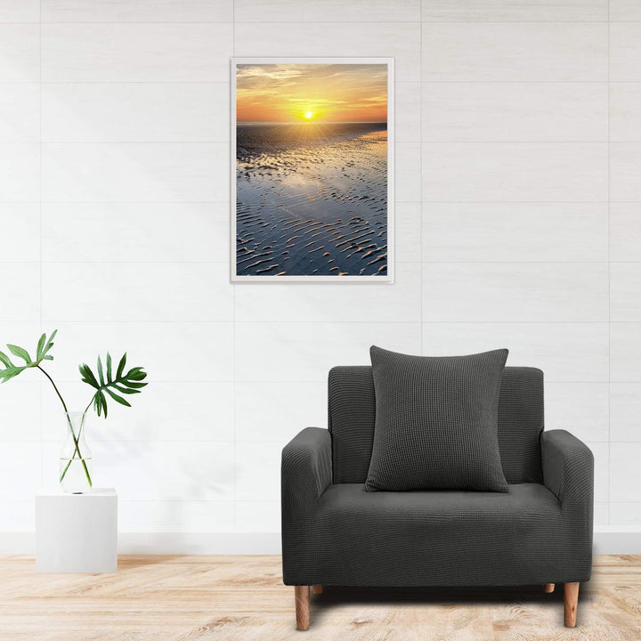 WedDecor Stretch-Sesselbezüge aus Knautschsamt, Sofabezüge, Sofaschoner für Wohnzimmer, rutschfeste,