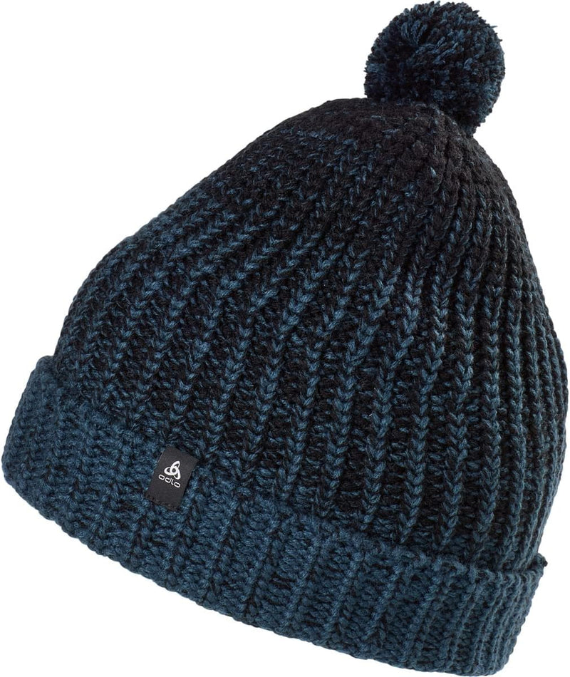 Odlo Unisex Mütze Hat Heavy Knit Einheitsgrösse blue wing teal - black, Einheitsgrösse blue wing tea