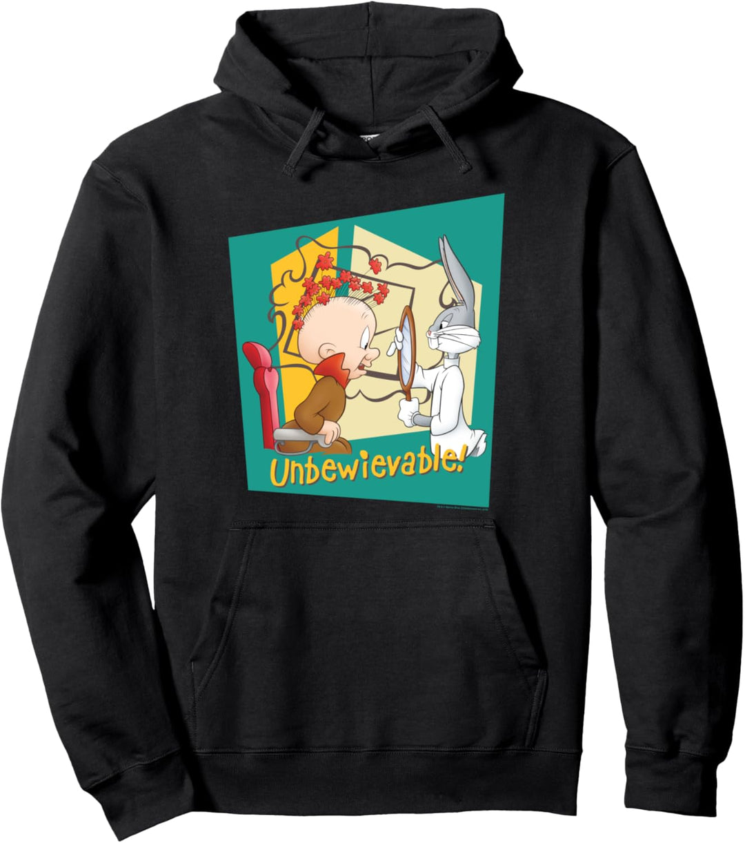 Looney Tunes Bugs and Elmer Unbewievable Pullover Hoodie