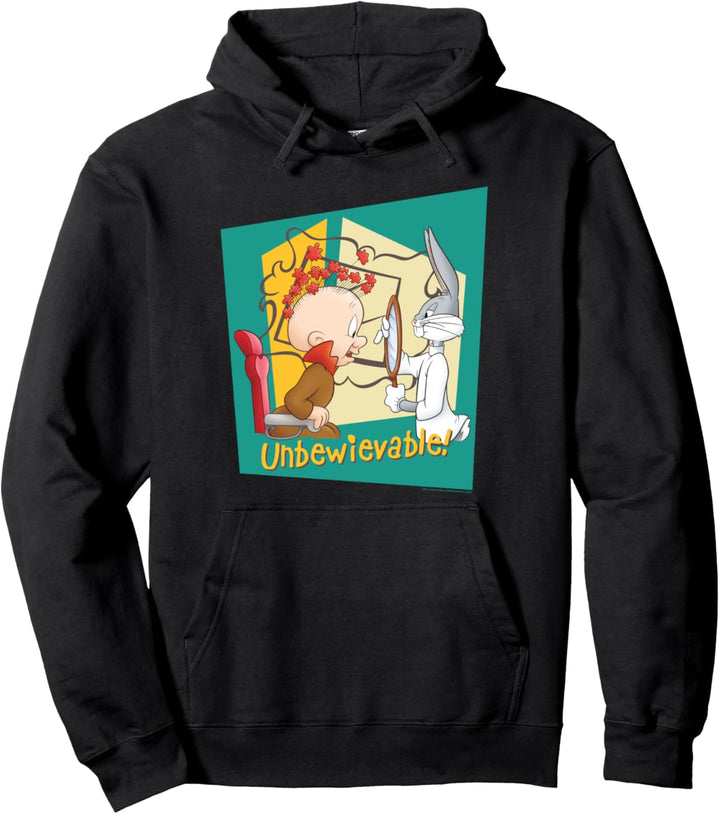 Looney Tunes Bugs and Elmer Unbewievable Pullover Hoodie