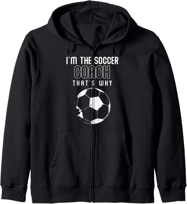 Fussballer Sport Coach Fussball Training Lustiges Trainer Kapuzenjacke
