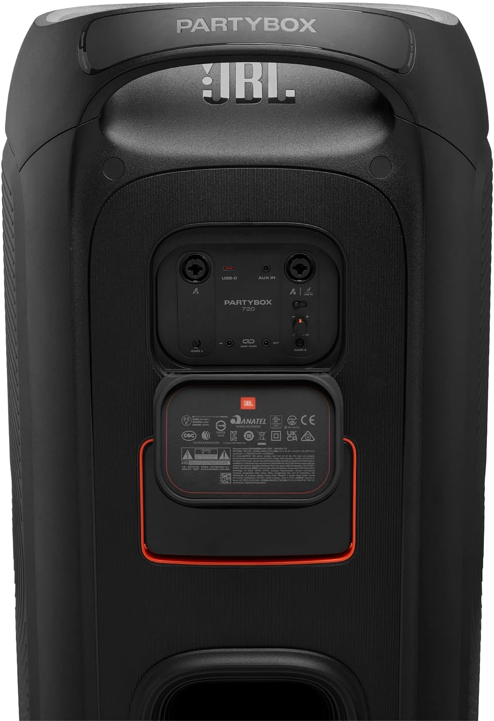 JBL PartyBox 720 Kabelloser Bluetooth-Partylautsprecher mit dynamischer Lichtshow, 15 Stunden Spielz