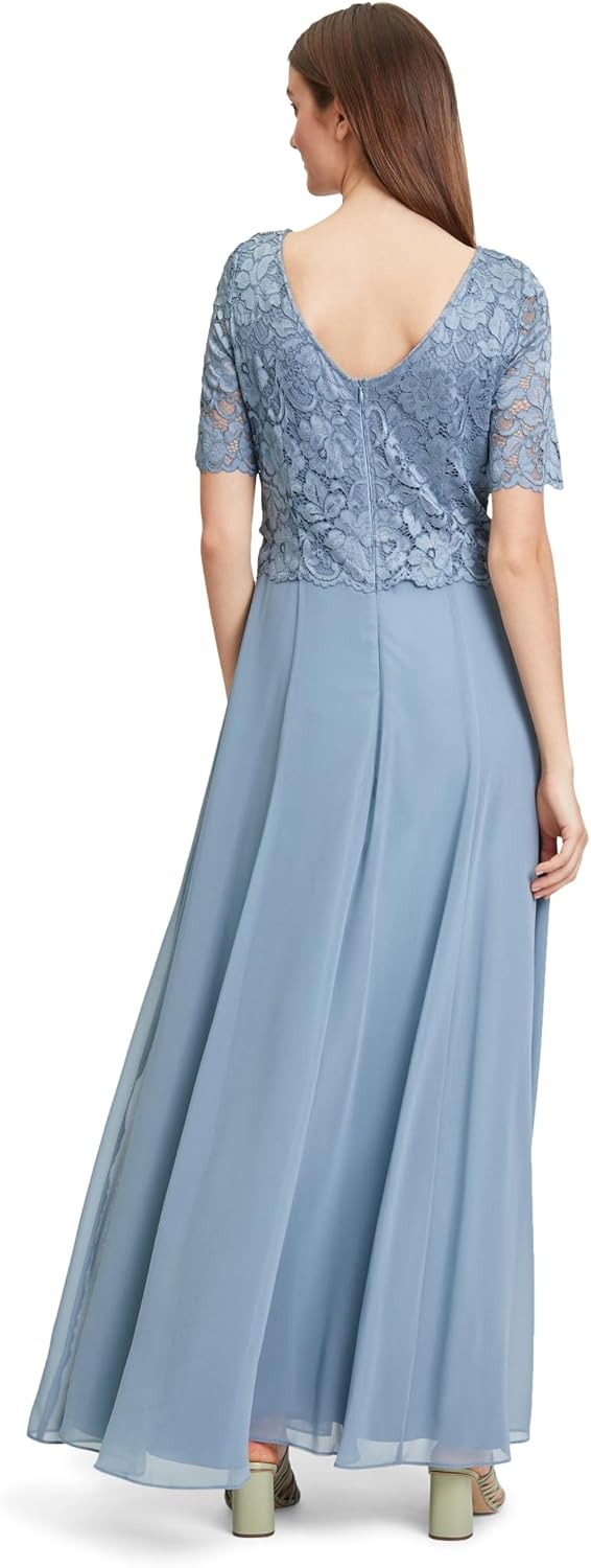 Vera Mont Damen 0266/4825 Kleid 52 Bluish Grey, 52 Bluish Grey