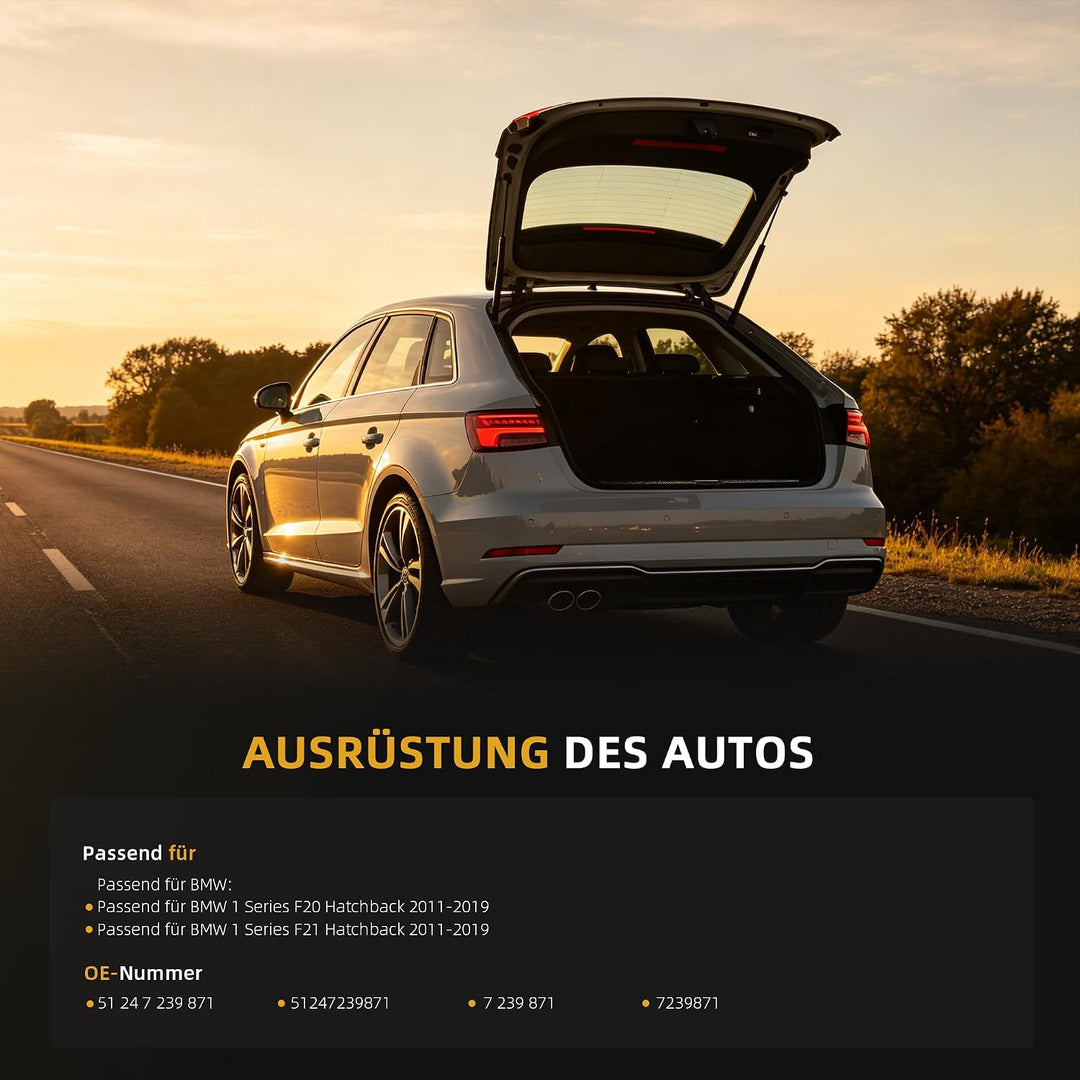 2 Stk Gasfeder Dämpfer Passend für BMW 1 Series F20 2011-2019, Passend für BMW 1 Series F21 2011-201