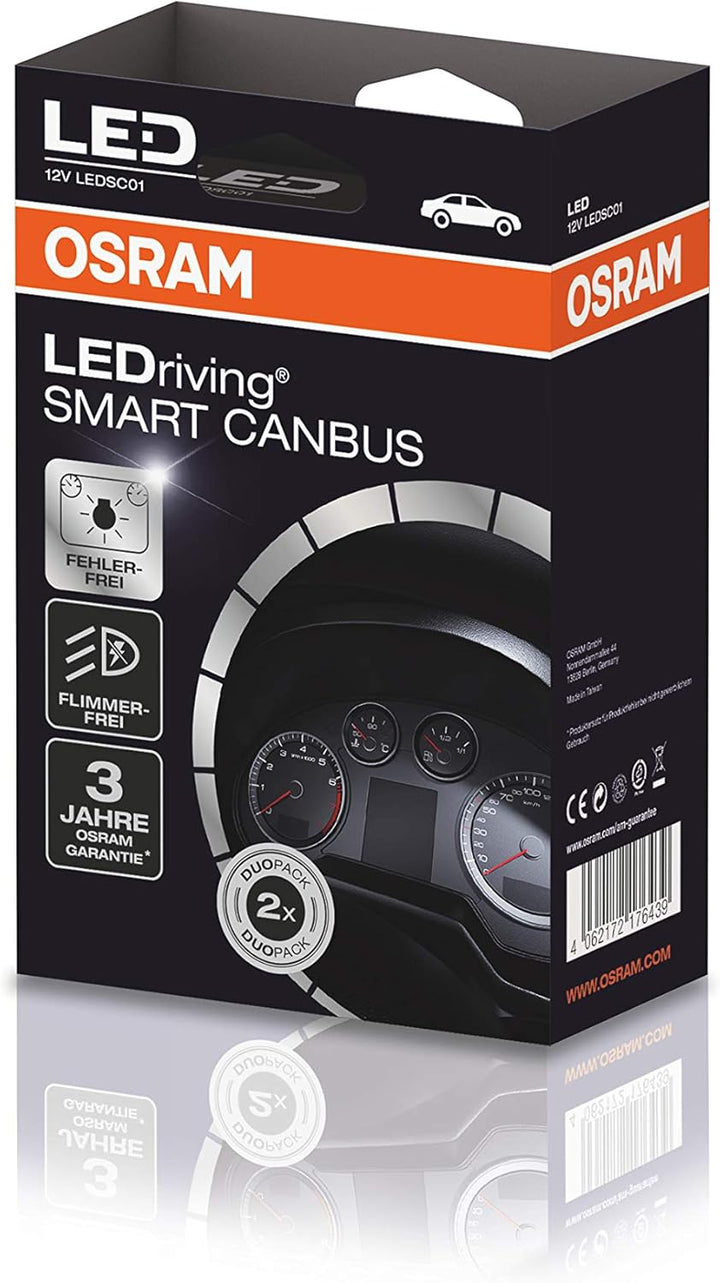 Osram LEDriving SMART CANBUS, LEDSC01, umgeht das Lampenausfallerkennungssystem Retrofit Lampen wie