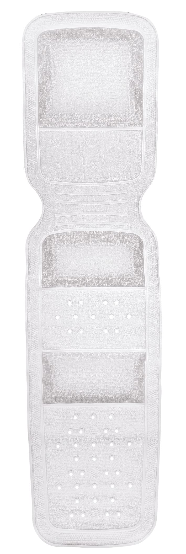 Kleine Wolke Wellness Wanneneinlag, PVC, Weiss, 36x145 cm Weiss, Weiss