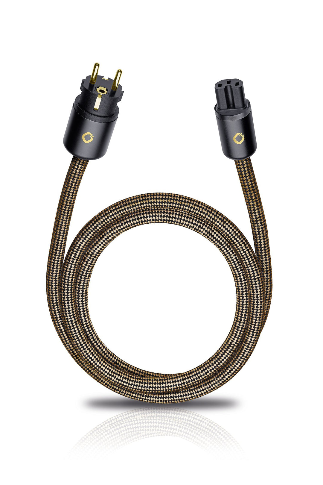 Oehlbach XXL Powercord - High End Stromkabel - HPOCC Netzkabel mit 4mm² Innenleiterquerschnitt & 2-F