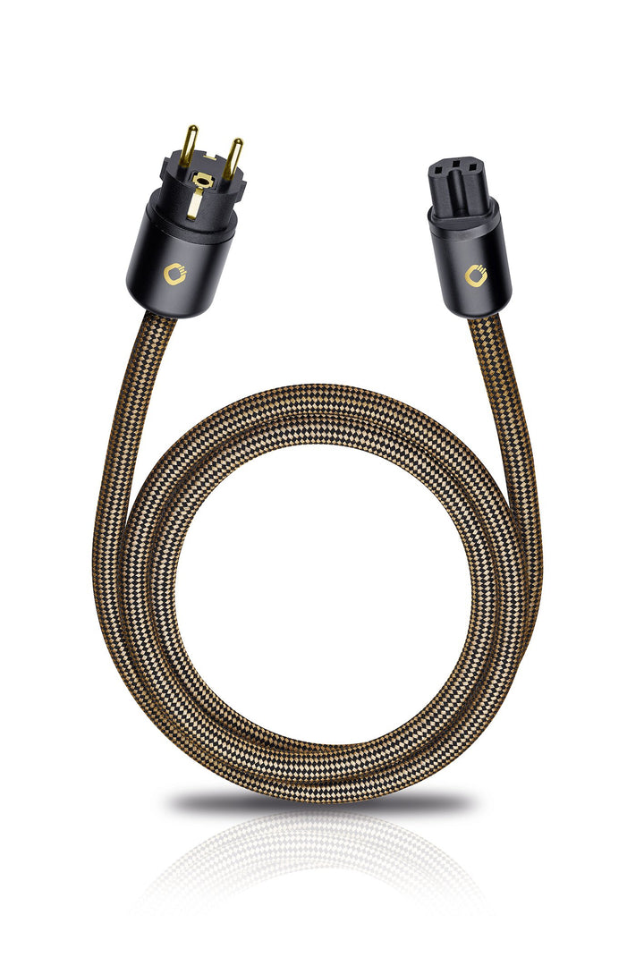 Oehlbach XXL Powercord - High End Stromkabel - HPOCC Netzkabel mit 4mm² Innenleiterquerschnitt & 2-F