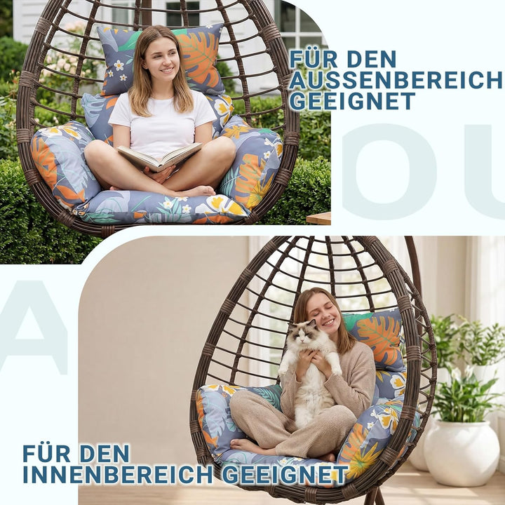 Kissen Hängesessel Schaukelstuhl Outdoor: Modern Hängeschaukel Pad Polyester Sitzkissen Weich Wasser