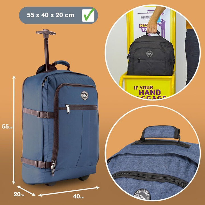 Cabin Max Metz 55x40x20 Reiserucksack Handgepäck Flugzeug Carry-On Rucksack (Handgepäck 55x40x20cm 4
