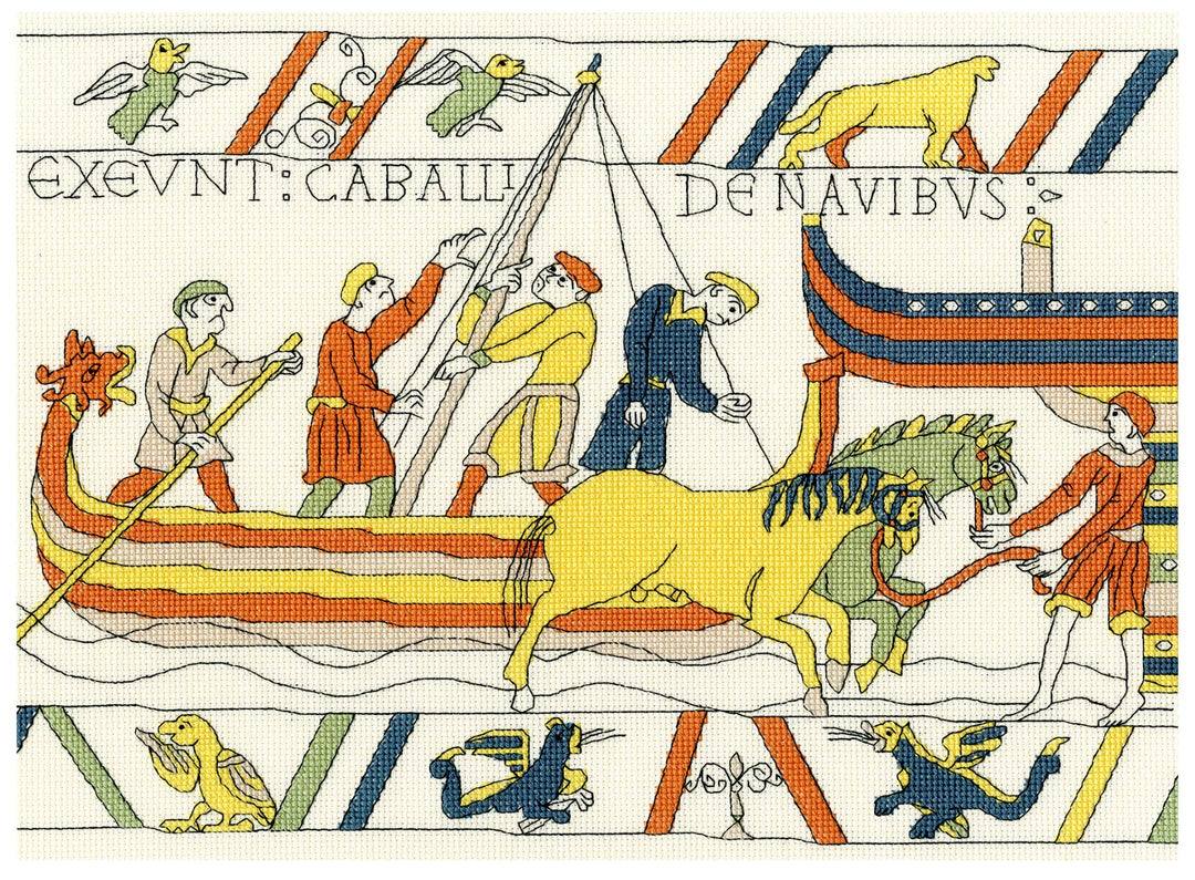 Bothy Threads Bayeux Wandteppich "The Normans' Landing" Kreuzstich