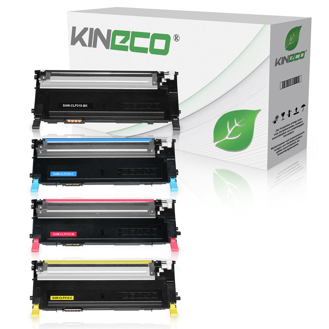 Kineco 4 Toner kompatibel mit CLP-310, CLP-315, CLX-3170FN, CLX-3175FN - Schwarz 2.500 Seiten, Color