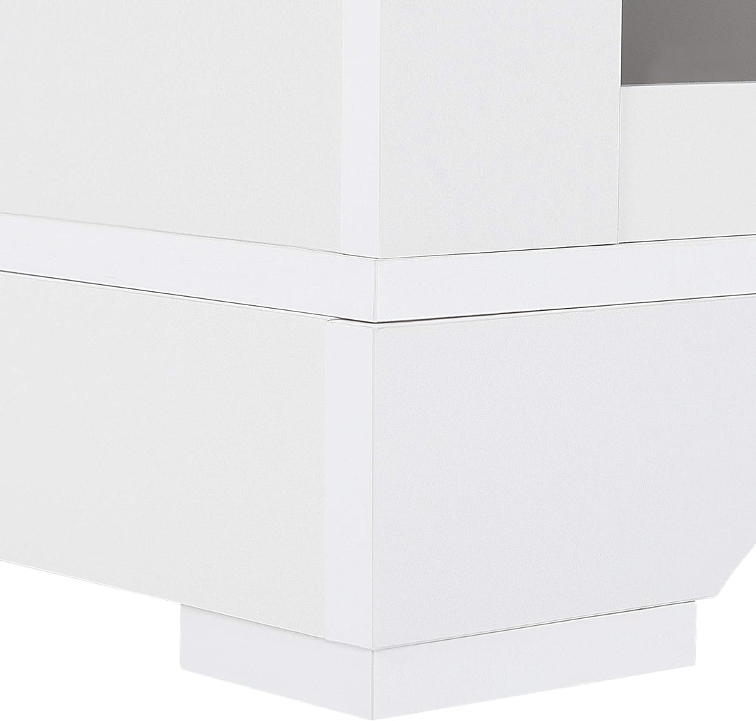 Nachttisch mit Schublade rustikal weiss / hellbraun Winglay