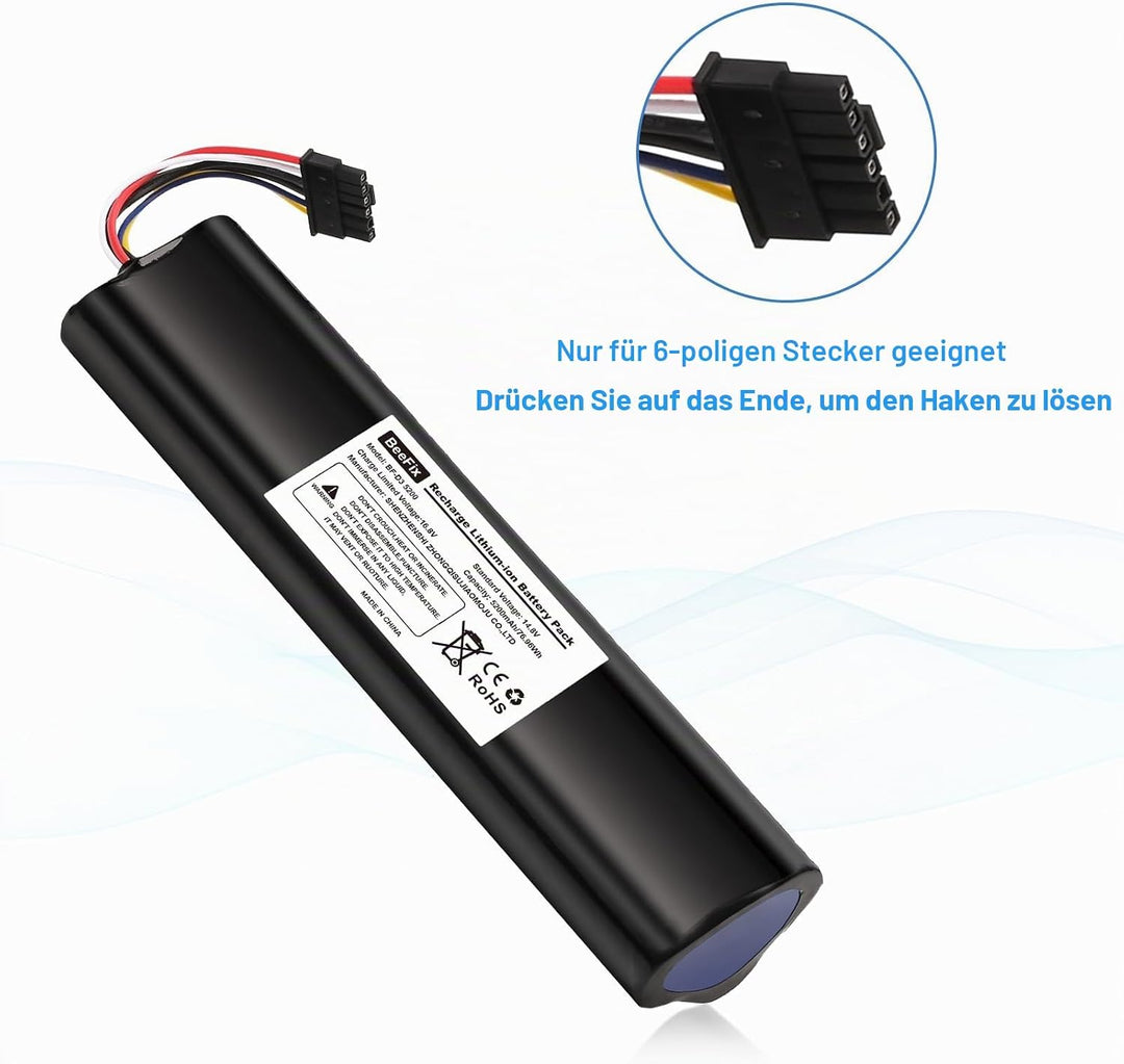 5200mAh Ersatzakku für die Neato Robotics Saugroboter Connected D3, D5, D7 Hohe Kapazität Staubsauge