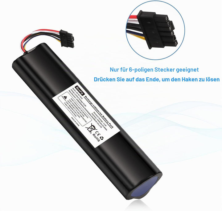 5200mAh Ersatzakku für die Neato Robotics Saugroboter Connected D3, D5, D7 Hohe Kapazität Staubsauge