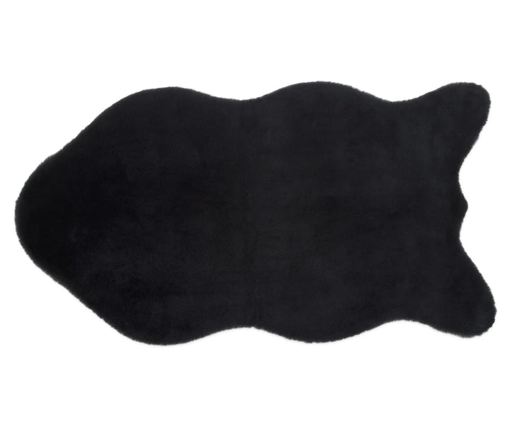 Gözze - Eleganter und Weicher Teppich aus Kunstleder, 70 x 130 cm - Anthrazit Anthrazit 70 x 130 cm