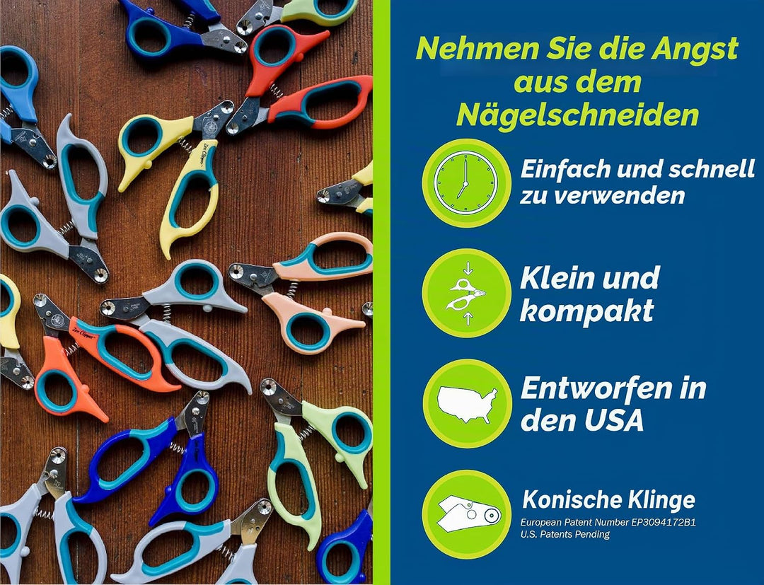 Zen Clipper eine revolutionäre Neue Pet Nail Clipper, die das Clip Nur die Spitze des Nail. Gelb 2.5