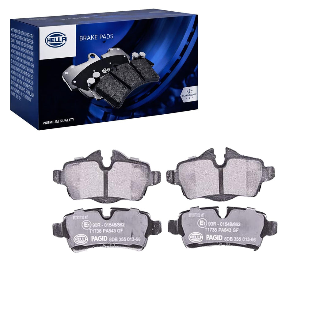 HELLA PAGID 8DB 355 013-661 Bremsbelagsatz - T1738 - Dicke/Stärke: 17mm - Bremssystem: Lucas - für V