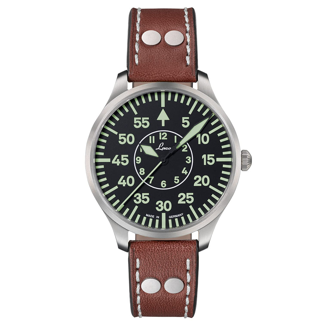 Laco Fliegeruhr Zürich.2 40 Made in Germany – 40 mm Ø hochwertige Quarzuhr – Baumuster B – Einzigart