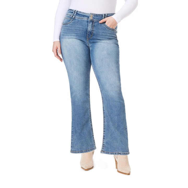 WallFlower Damen Instastretch Luscious Curvy Bootcut Jeans Standard 0 Andrea, 0 Andrea