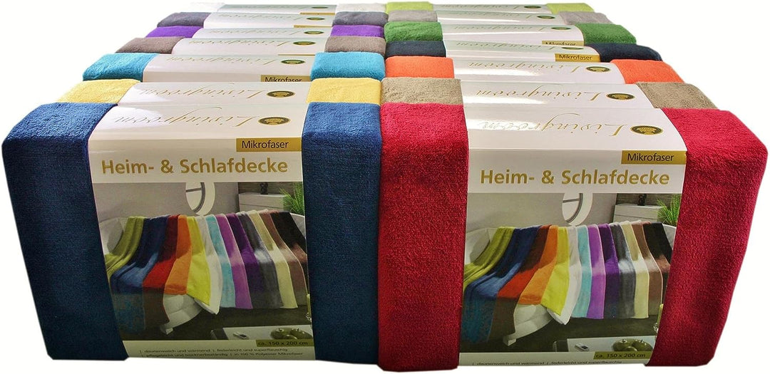 Gözze - Wohn- und Kuscheldecke, Memphis, Hohes Stoffgewicht 300 g/m², 220 x 240 cm - Marineblau 220