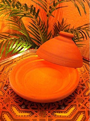 Tajine, original aus Marokko, Tontopf zum Kochen, Tuareg Ø = 26cm geeignet für 1-3 Personen, handget