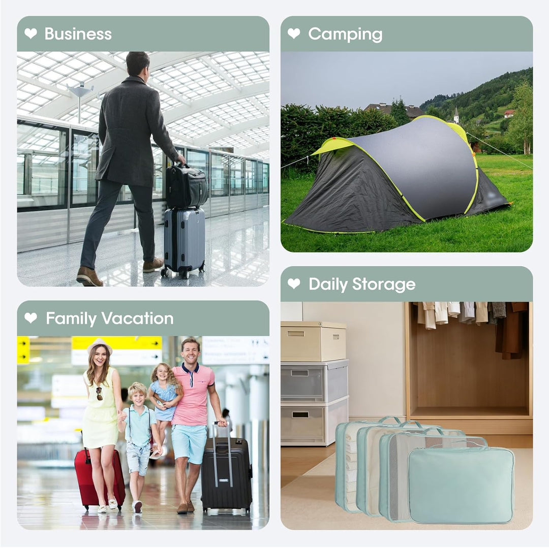 MosaiRudo 8-teilig Koffer Organizer Set, Packing Cubes, Packwürfel für Urlaub & Business,Reise Organ