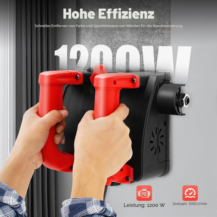Zementfräse Betonfräse 1680W 3000UPM für Wänden, Decken, Böden und Fassaden usw