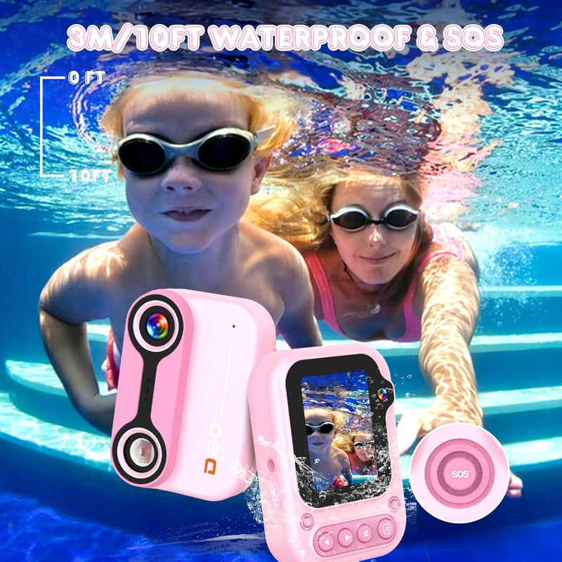 Unterwasserkamera Kinder Kamera Unterwasser Fotoapparat Wasserdicht Digitalkamera 12MP wasserdichte