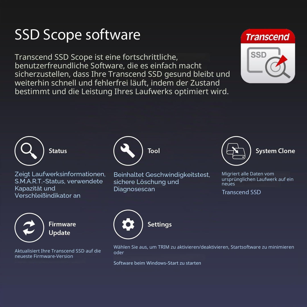 Transcend 500GB SATA III 6Gb/s interne 2.5 Zoll SSD220Q 2.5 Zoll TS500GSSD220Q