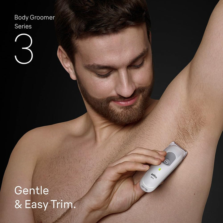 Braun Series 3 Körpertrimmer, +3 Pflegeutensilien, mit SkinGuard Technologie, 80 Minuten Aktionszeit