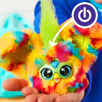 Furby Furblets Pix-Elle Mini-Freund, über 45 Geräusche, Gamer-Musik & Sätze in Furbisch, Spielzeug f