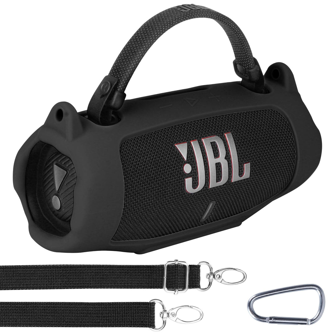 Silikonhülle Tragetasche Case für JBL Charge 6 Tragbarer Lautsprecher, mit Schultergurten und Bergst