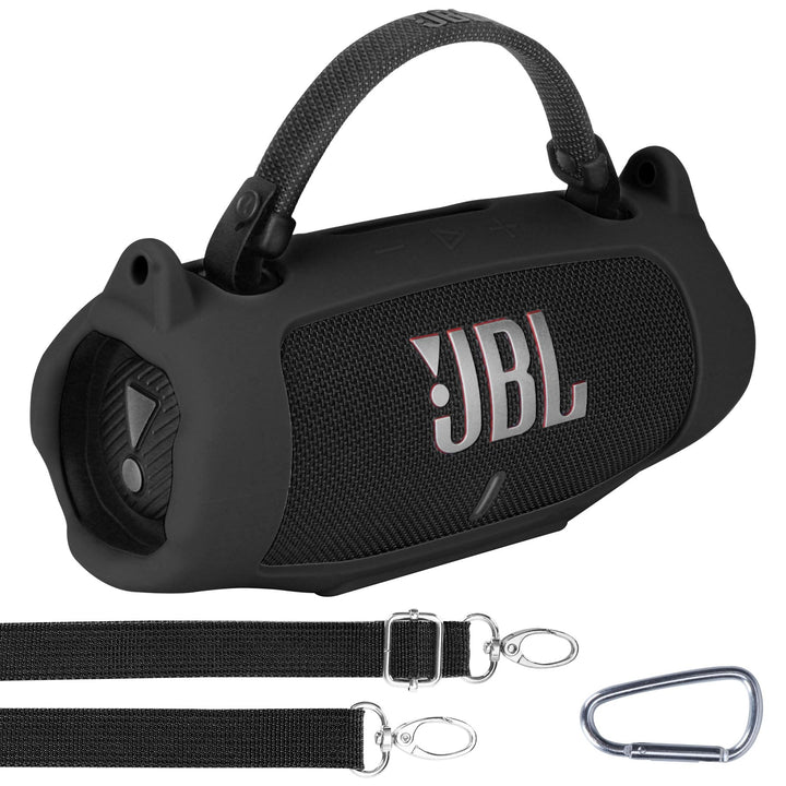 Silikonhülle Tragetasche Case für JBL Charge 6 Tragbarer Lautsprecher, mit Schultergurten und Bergst