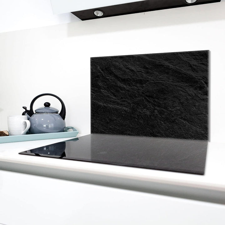 Herdabdeckplatte 80x52 cm 1-teilig Ceranfeldabdeckung Induktion Herdschutz Spritzschutz Glasplatte D