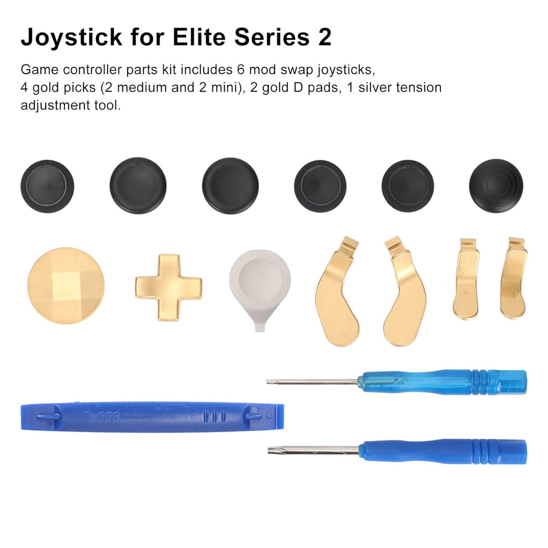 Metall-Joystick für Elite Series 2, Ersatz-Paddles, D-Pads, Gamecontroller-Teile, Zubehör für Xbox O