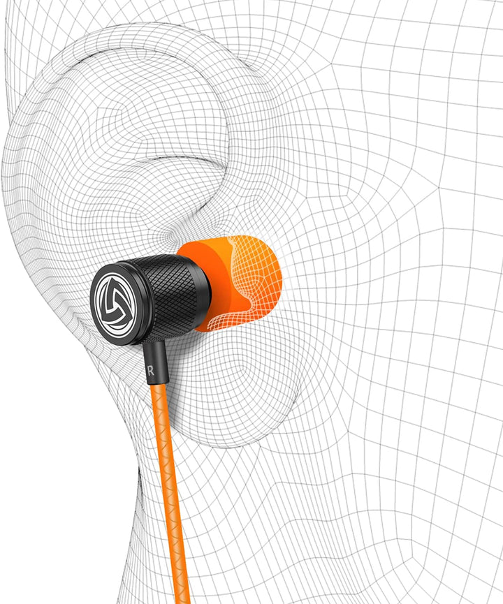 LUDOS Ultra Kopfhörer In Ear Ohrhörer mit Kabel und Mikrofon, Kristallklarer Klang, Ausgewogene Höhe