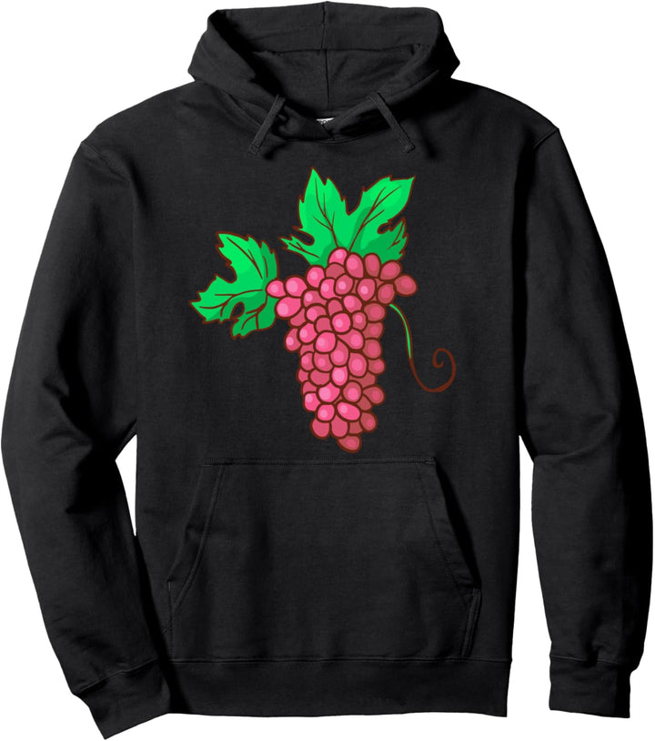 Weintraube rot Traube Obst Früchte Vegan Veganer Vegetarier Pullover Hoodie