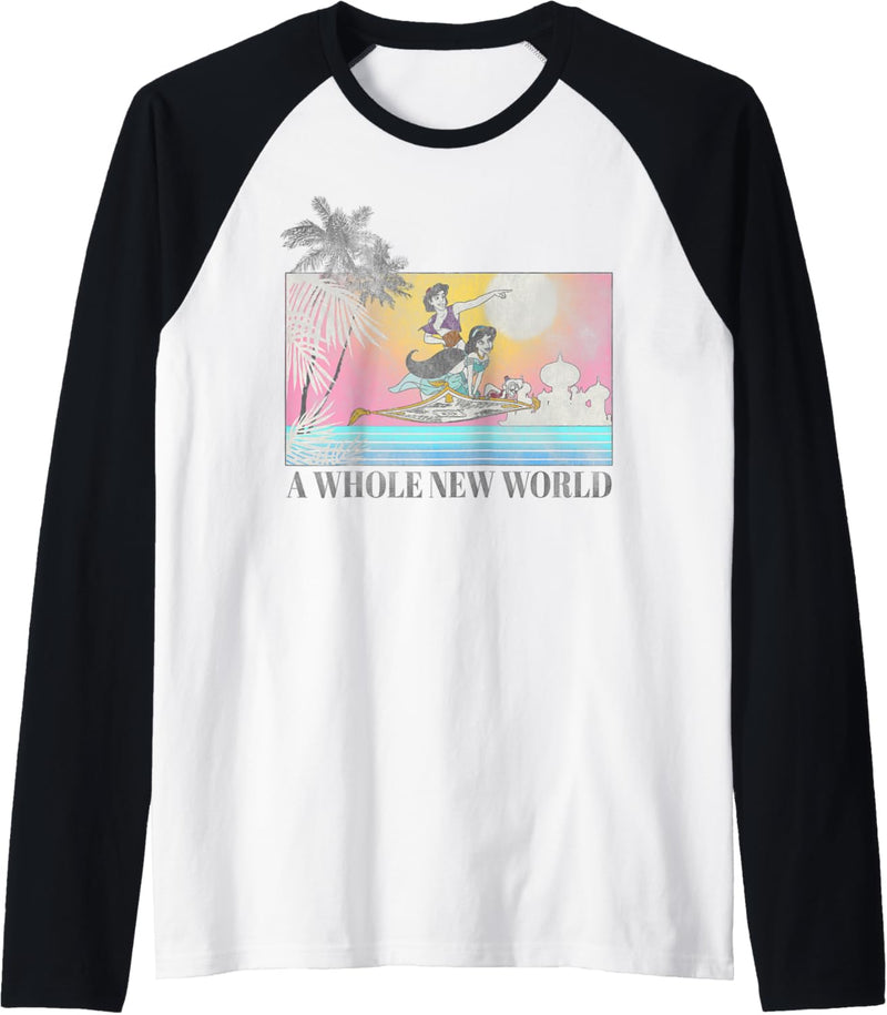 Disney Aladdin and Jasmine A Whole New World Flying Carpet Raglan