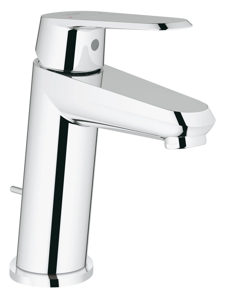 GROHE Eurodisc Cosmopolitan Badarmatur, Zugstange, Standard-Auslauf 23049002, S-Size, Chrom S-Size m