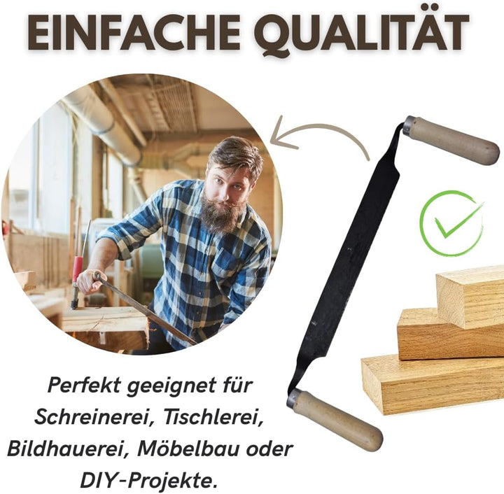 pokm toolsmarket - Zugmesser für Holz, Klingenlänge 280 mm, Ziehmesser für Holz, Ziehhobel Handhobel
