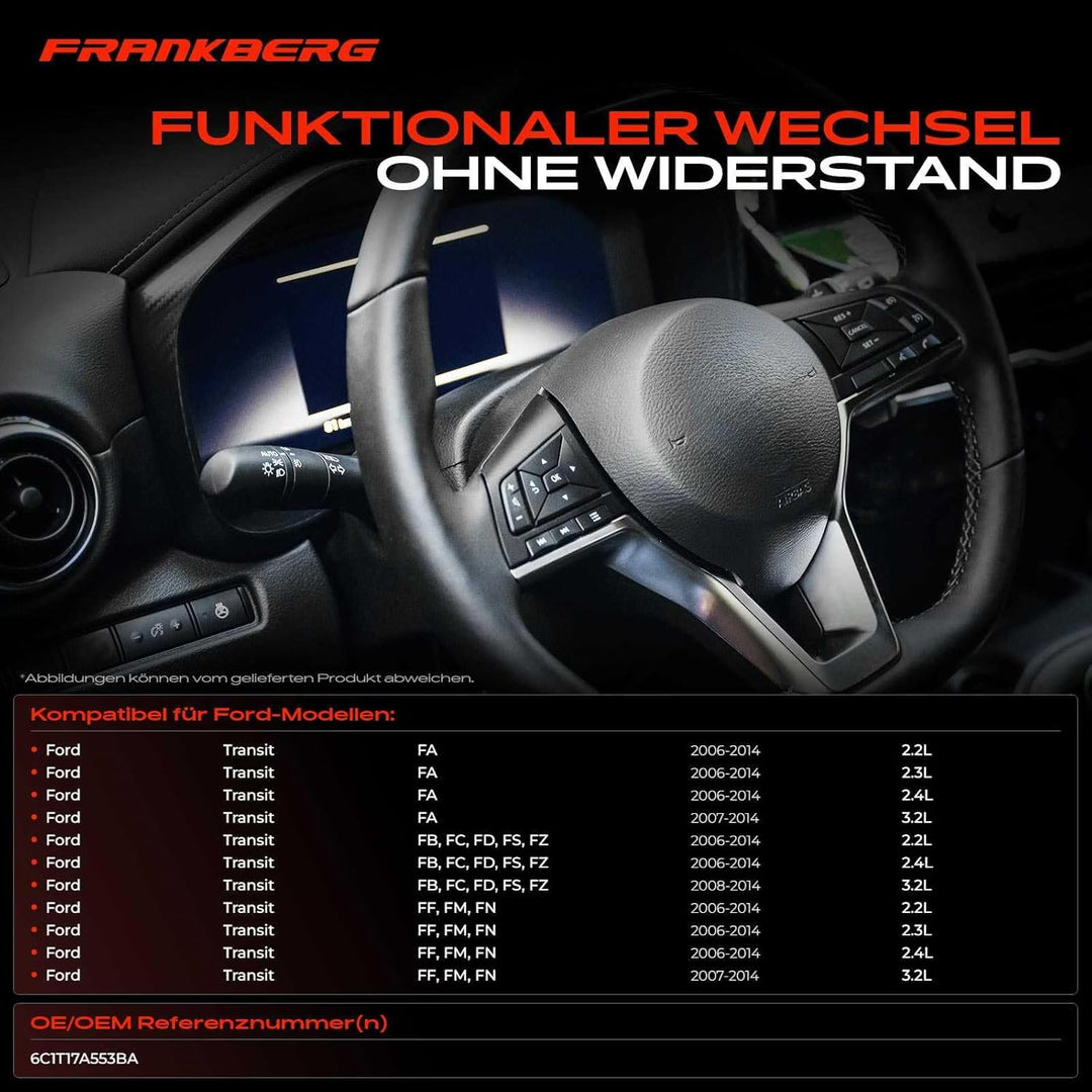 Frankberg Kombischalter Lenkstockschalter Vorne Kompatibel mit Transit FA FB FC FD FS FZ FF FM FN 2.