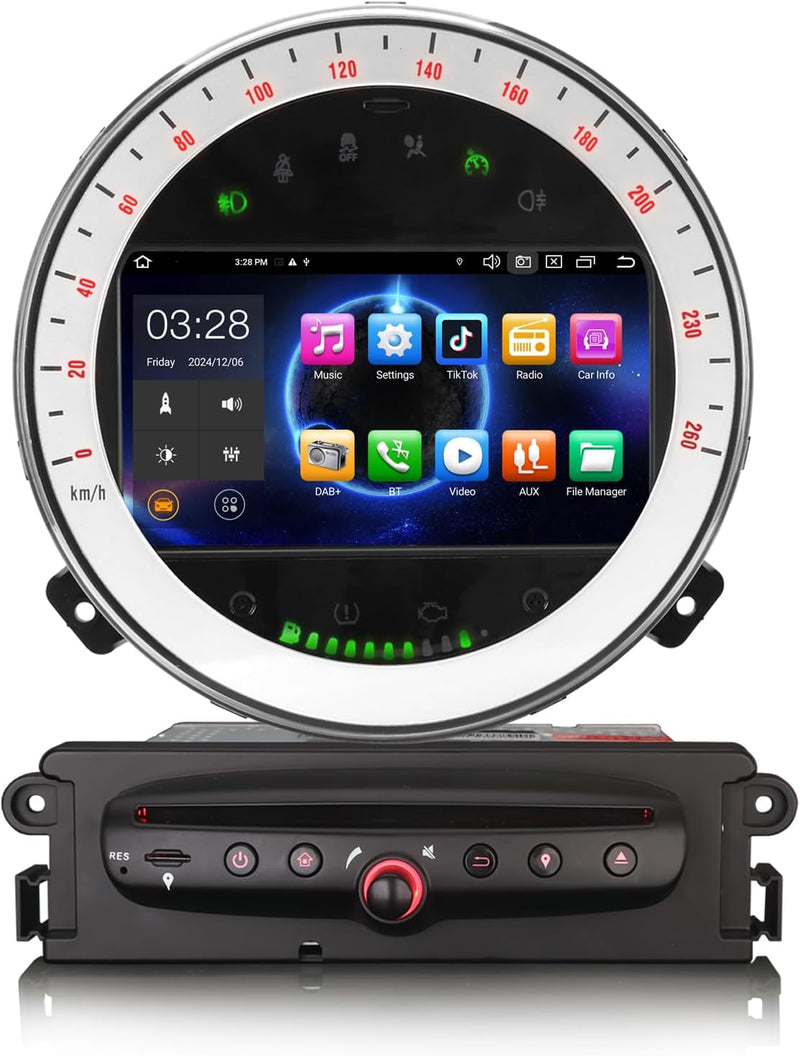 [4G+64G] 8 Core Android 12 Autoradio für BMW Mini Cooper Unterstützt Carplay Android Auto GPS Navi D