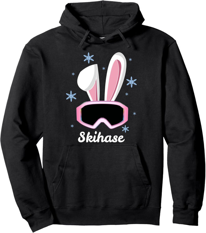 Skihaserl Skihäschen Ski Hase Apres Ski Kostüm Skihase Pullover Hoodie
