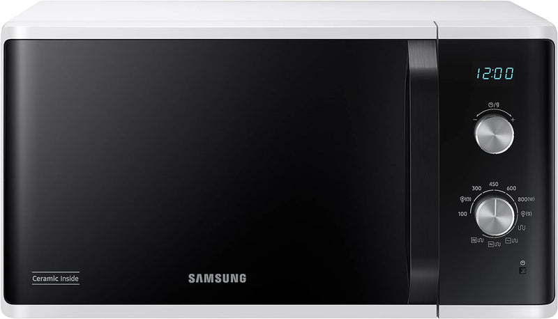 Samsung Microonde MG23K3614AW Mikrowellenofen, 23 Liter, 800 W, Grill 1100 W,