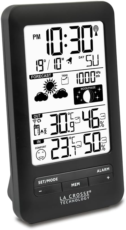 La Crosse Technology Wetterstation mit Mondphasen WS6210 schwarz